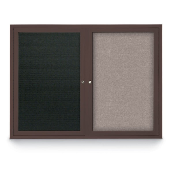 Corkboard, Rubber/ Blck, 24" x 36"